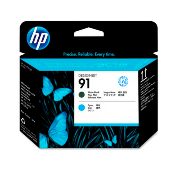 Cabezal Hp C9460A 91 Matte Black y Cyan Original