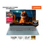 LENOVO | Laptop IdeaPad Slim 3 15ABR8 AMD Ryzen 7-5825U/ 16Gb Ram/ 512Gb SSD/ 15.6” FHD TN - 82XM00S6LM