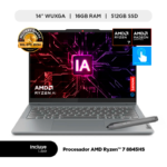 LENOVO | Laptop Lenovo IdeaPad 5 2-en-1 , AMD Ryzen 7 8845HS, 16GB ram, 512GB ssd, 14"wuxga touch + lapiz.