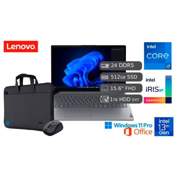 LENOVO | Laptop Nueva Lenovo V15 G4 IRL Intel Ci7 13va 24GB DDR5 512GB SSD