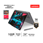 LENOVO | Laptop Lenovo IdeaPad 5 2-in-1 14AHP9 14" Tactil/ Ryzen 7-8845HS/ 16Gb Ram/ 512Gb SSD/ 83DR007QLM - Imagen 2