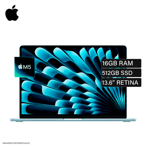 Apple |  MacBook Air 13 Laptop M5 chip 16GB Memory 512GB SSD Sky Blue