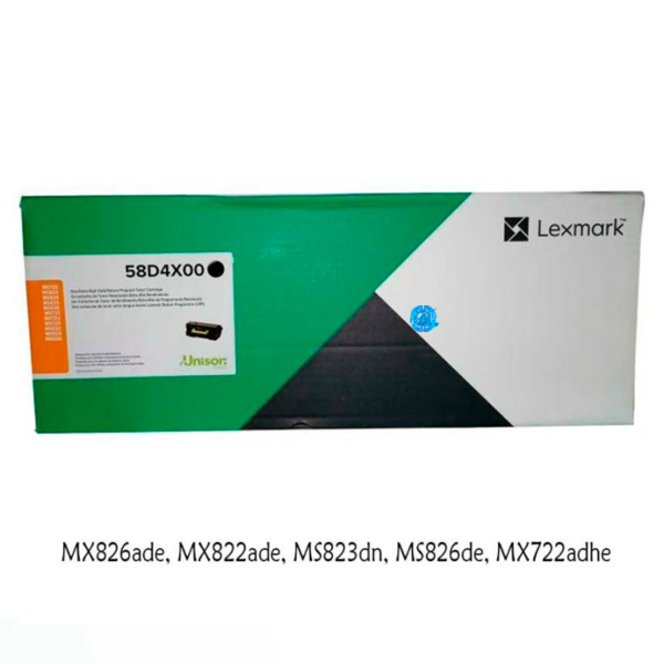 Toner Lexmark 58D4X00