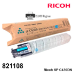 Toner Ricoh 821108 Cyan SP-C430/C431 Original - Imagen 2