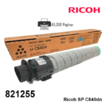 Toner Ricoh 821255 Negro C840A Original - Imagen 3