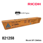Toner Ricoh 821258 Cyan C840A Original - Imagen 3