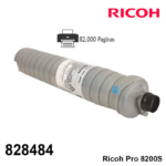 Toner Ricoh 828484 Negro 8200S Original - Imagen 2