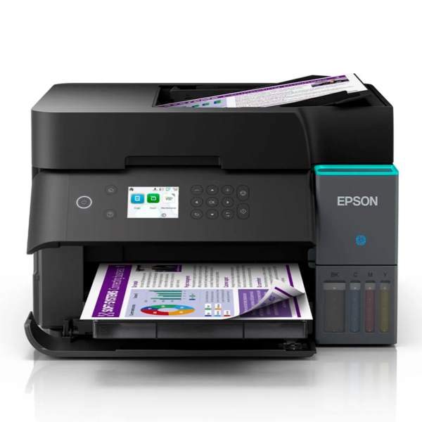 EPSON | Impresora Ecotank L6370 , inyección de tinta, inalámbrica, Wi-Fi, con tanques recargables automatico