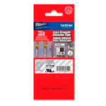 Cinta Brother TZE-S135 Blanca Sobre Transp. Industrial 12mm