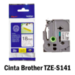 Cinta Brother TZE-S141 Negro Sobre Transp. Industrial 18mm - Imagen 2